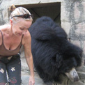 Ro London. Agra Bear Sanctuary, volunteer on my second Free the Bears Fund tour.